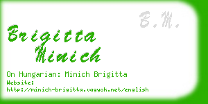 brigitta minich business card